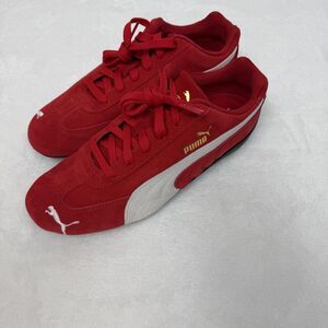PUMA Shoes Womens Size 10 Red Speedcat All Time Suede Driving Sneakers Comfort